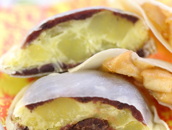 りんごとさつま芋の餃子パイ