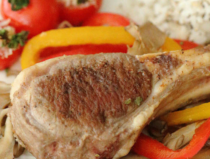 ラムチョップソテー✭もりっと付け合せと