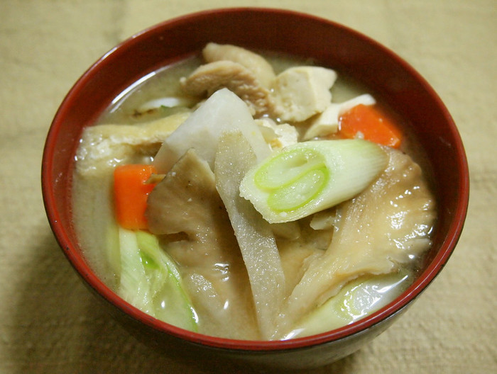 芋の子汁（里芋の味噌汁）