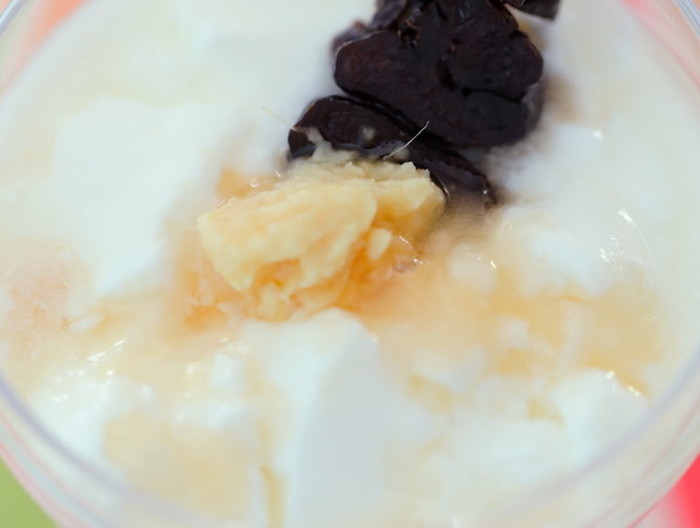 ピリッと生姜で温まるプルーン添ヨーグルト