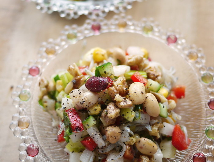 食感のよいチョップドサラダ