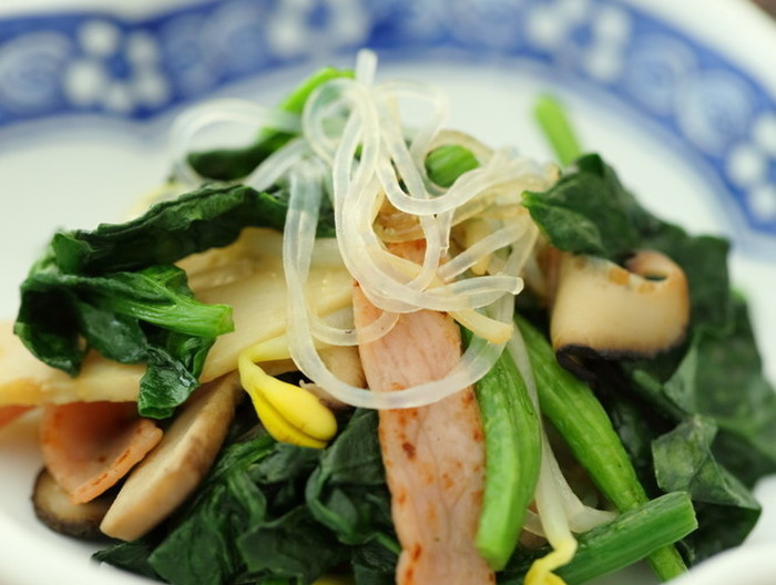 小松菜の中華風ソテー