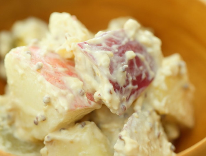 粒マスタードとクリームチーズのサラダ