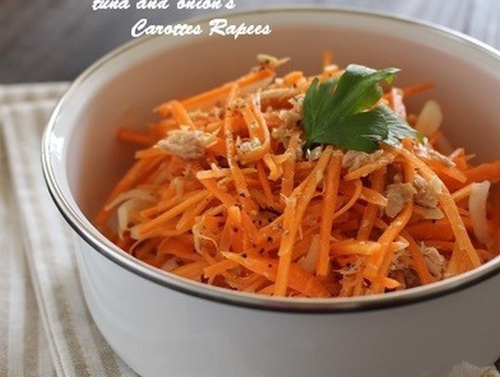 ツナとオニオンのキャロットラペ