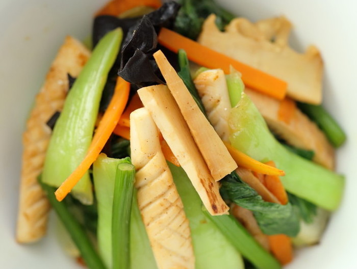 イカとお野菜の中華風ジンジャーソテー