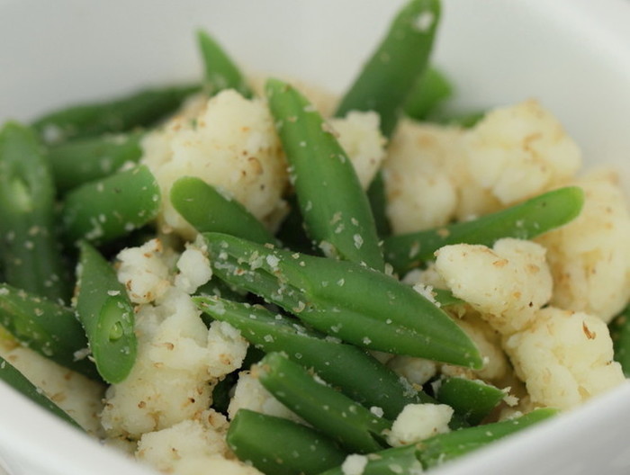 いんげんとおじゃがのクリームチーズセサミ