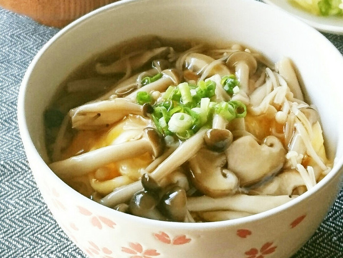 ランチにも 卵１個のきのこあんかけ丼