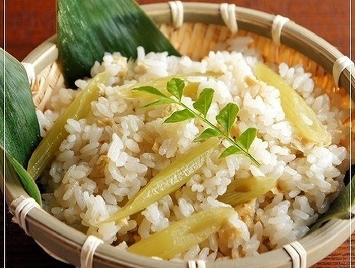 ふきの炊き込みご飯