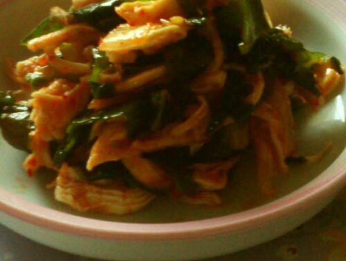 ささみとわかめのキムチサラダ