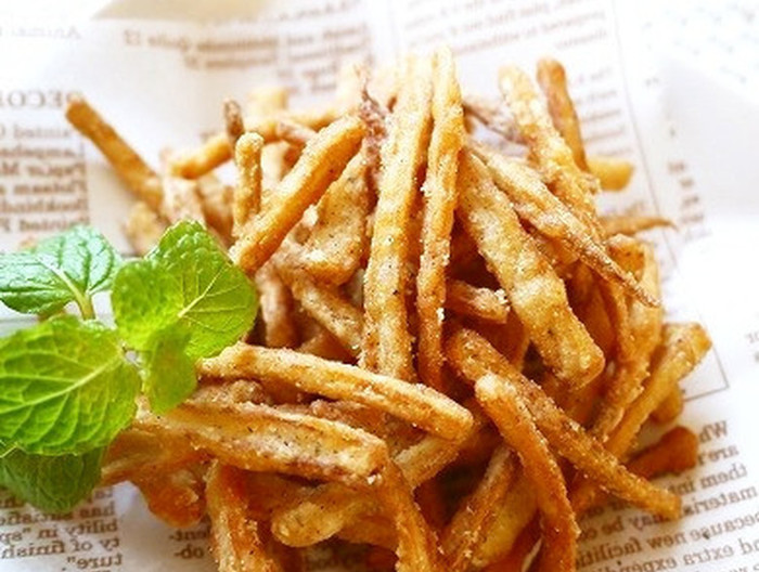 ピリ辛ごぼうのから揚げ