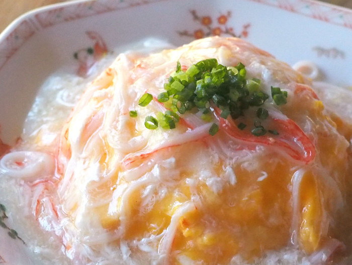 ふわふわ塩あんかけの天津飯