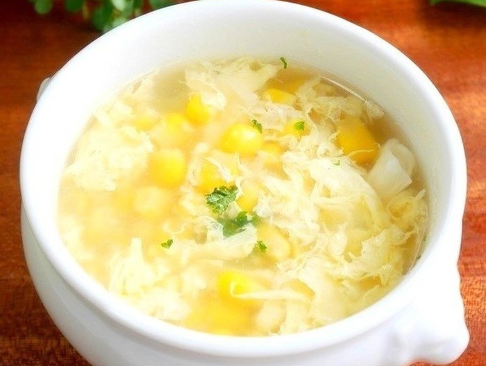 中華風ふわふわ卵のコーンスープ