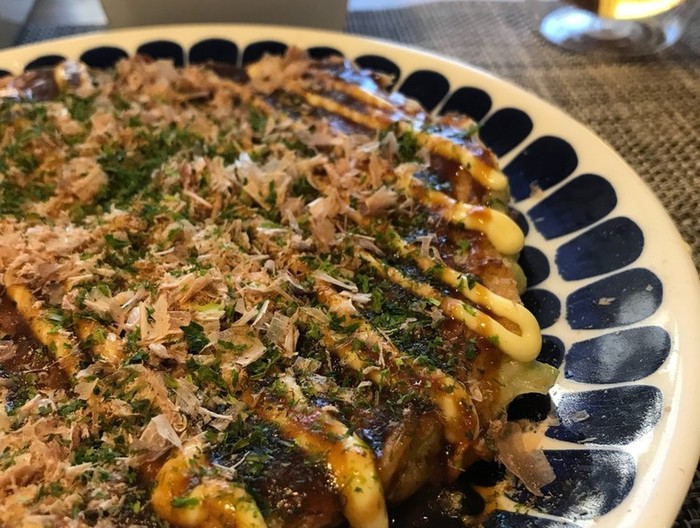 冷めてもやわらか 山いもたっぷりお好み焼き