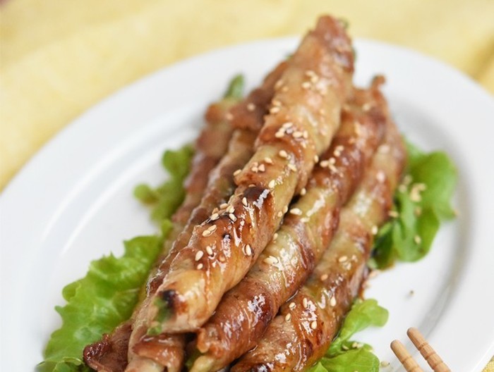 いんげんの豚肉巻き照り焼き