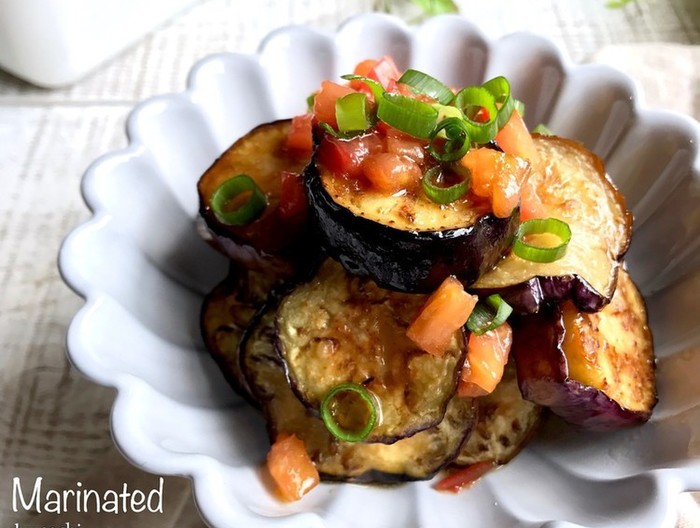 作り置き なすのトマトマリネ