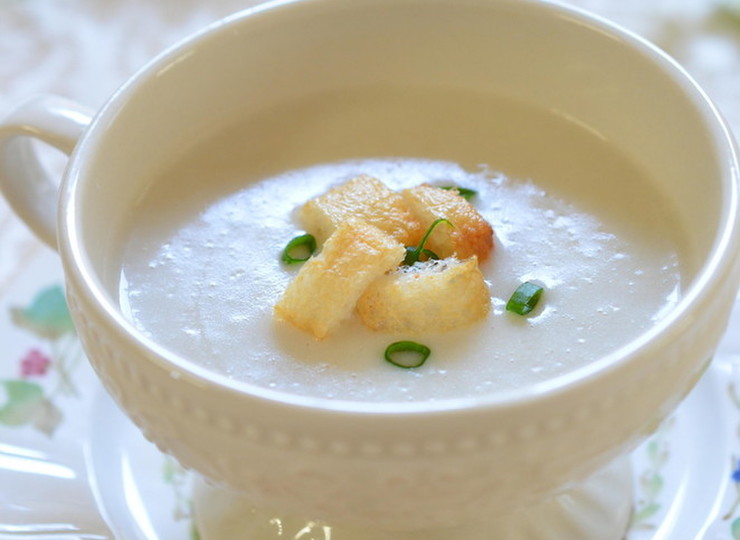 里芋と豆腐のクリーミースープ