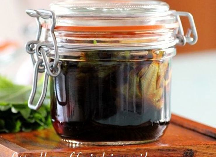 大葉にんにく醤油