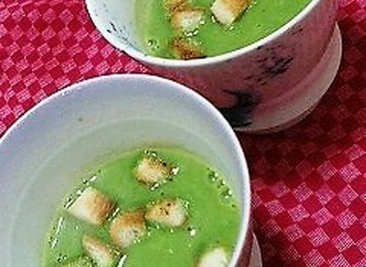 ほうれん草と里いものポタージュ