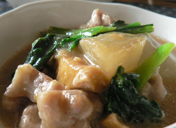 鶏肉と大根の酒粕治部煮
