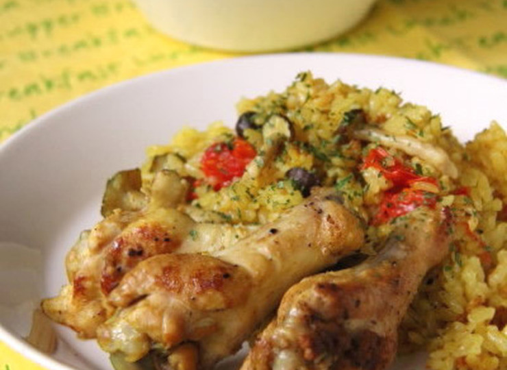 炊飯器で チキンカレーピラフ