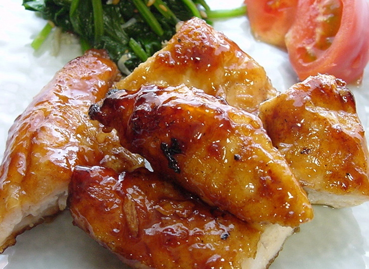 鶏ささみの焼き鳥風