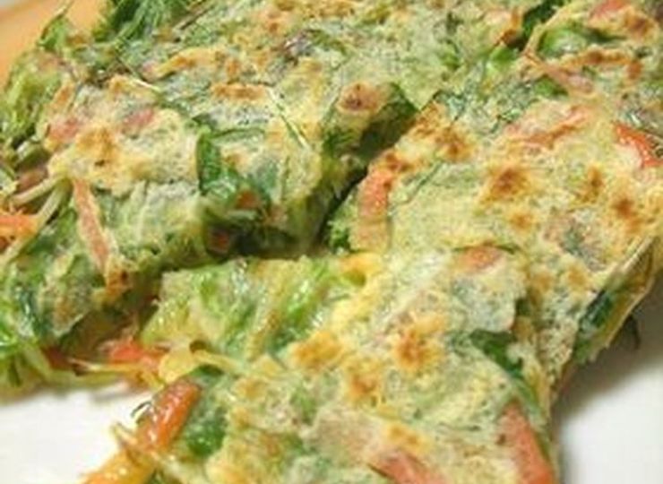 シャキシャキ 水菜のチヂミ