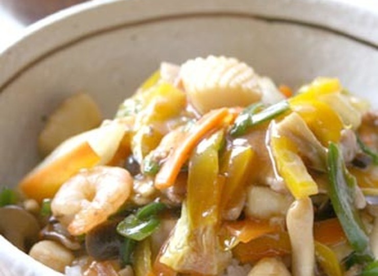 野菜たっぷり 合わせ調味料で中華丼