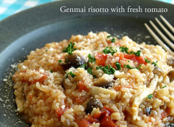実は簡単 玄米トマトリゾット