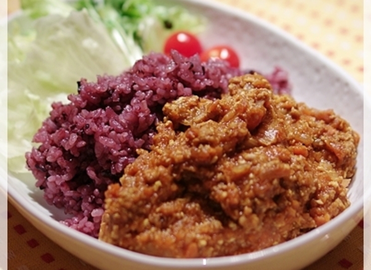 豆腐入りドライカレー