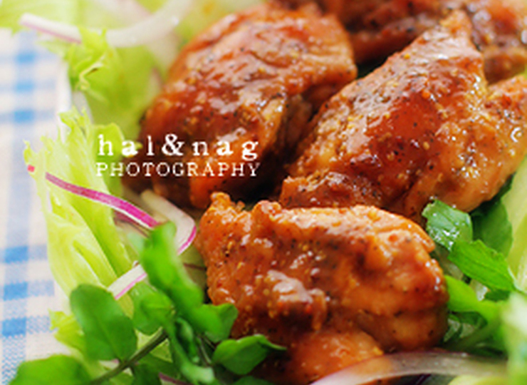 チキン粒マスタードソテー