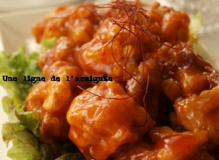 ふわっサクッ 豚レンコンのピリ辛甘酢あん