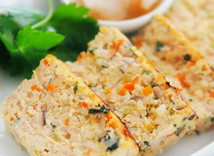 レンジで簡単 和風ミートローフ