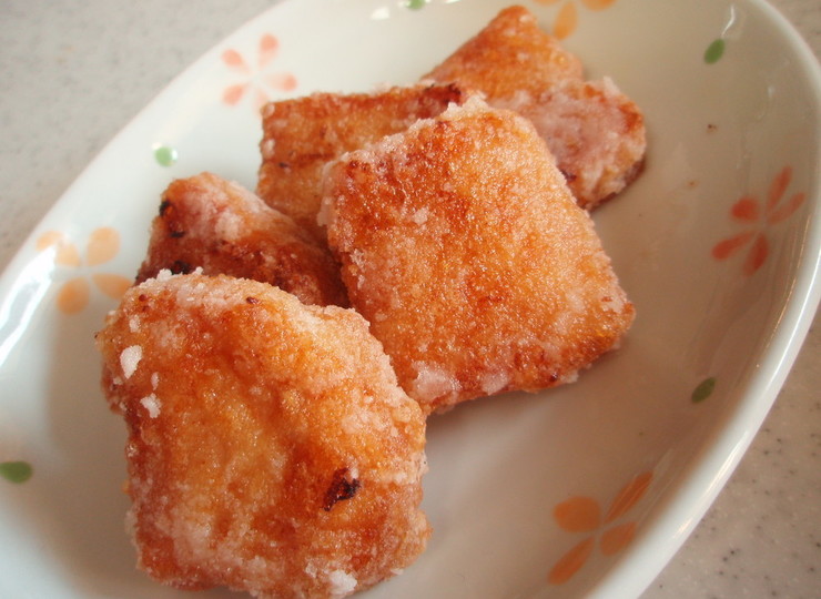 揚げないマグロの竜田焼き