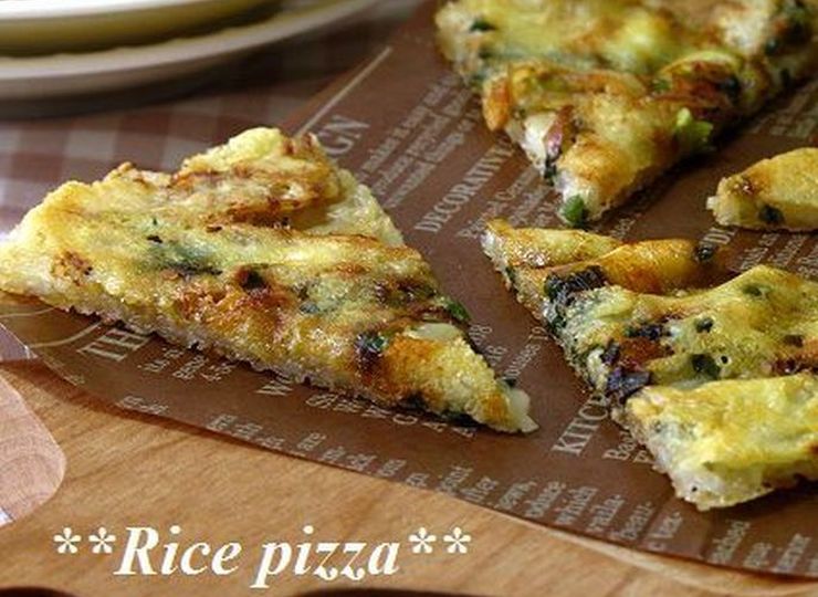 麦ご飯のしらすピザ