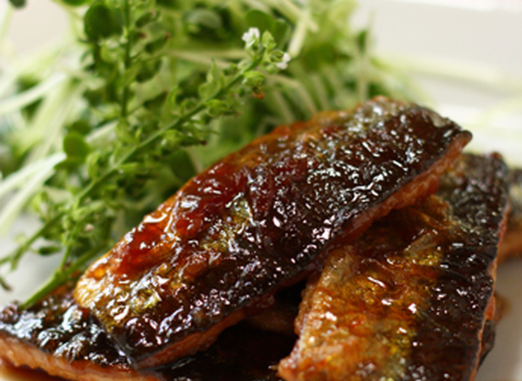 さんまの梅照り焼き