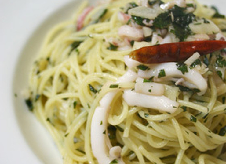 いかと青じそのぺペロンチーノ