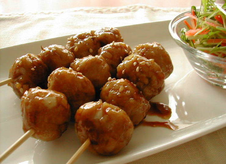 ゆずの香りの鶏つくね焼き