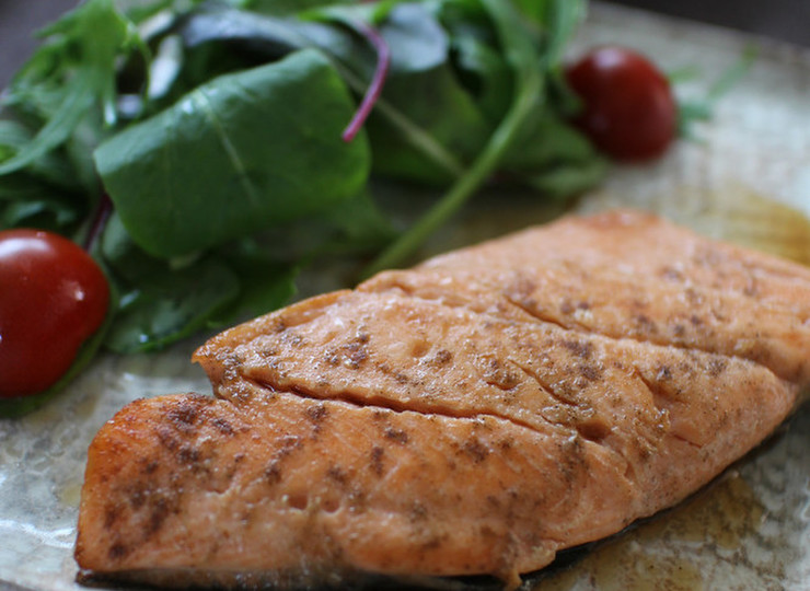 生鮭のバターぽん酢焼き