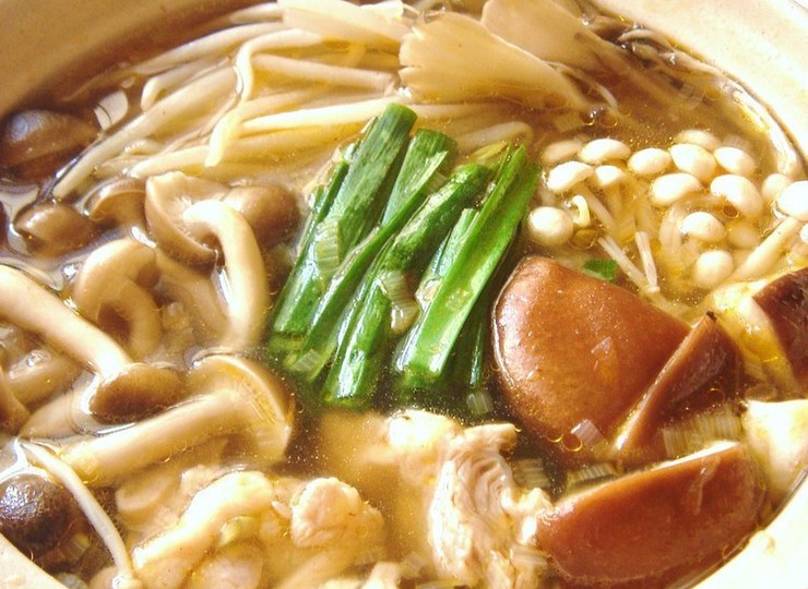 スープが美味しいきのこ鍋
