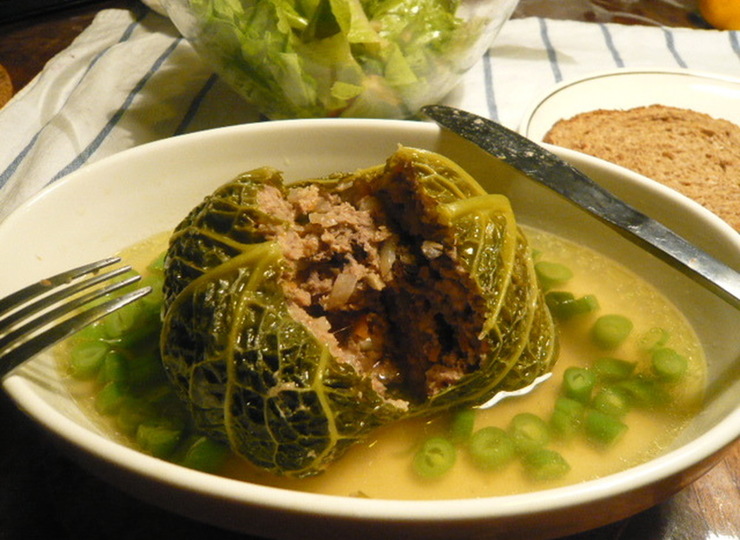 オートミール入りロールキャベツ