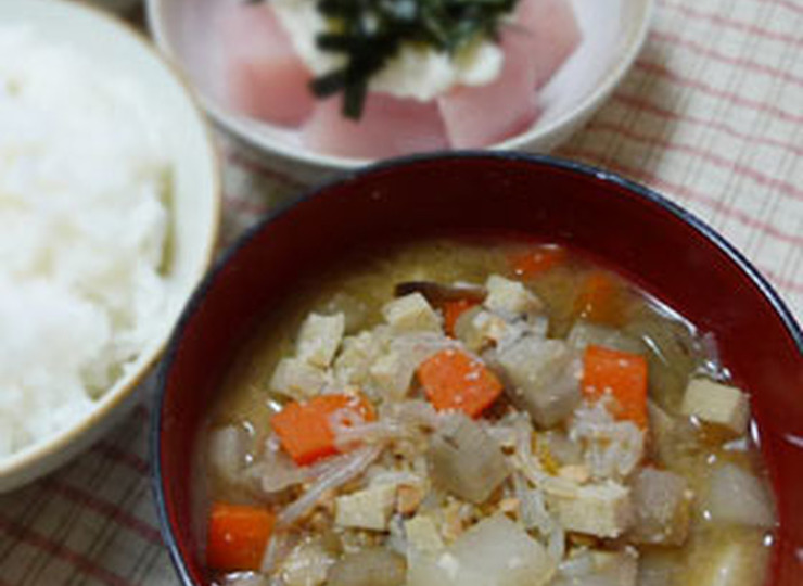 具だくさん 青森の郷土料理「けの汁」