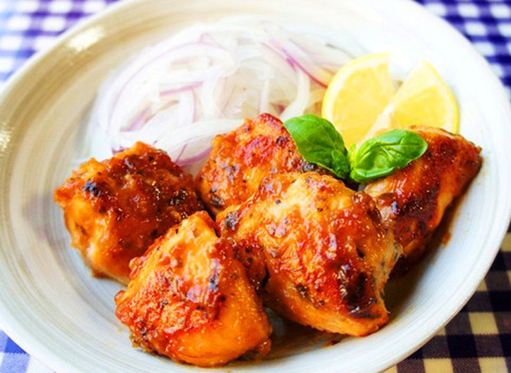 レモンバジル風味の照り焼きチキン