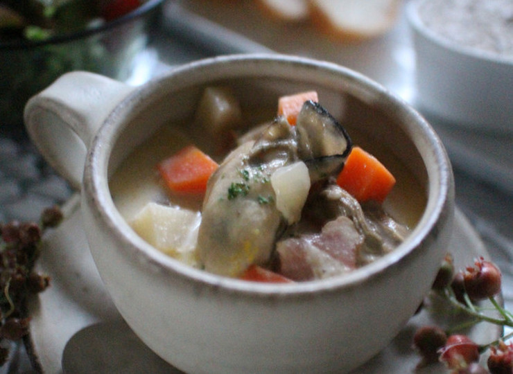 牡蠣のチャウダー