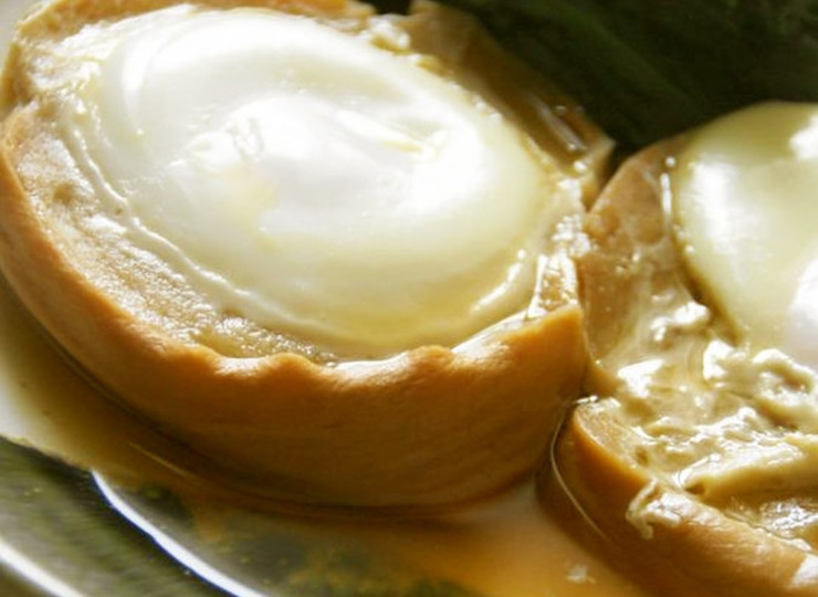 車麩の落とし卵煮