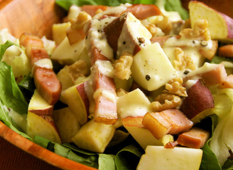 さつまいもとりんごの秋サラダ