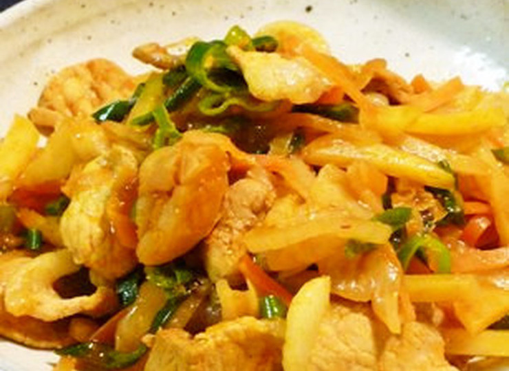 簡単ボリューム豚キムチ