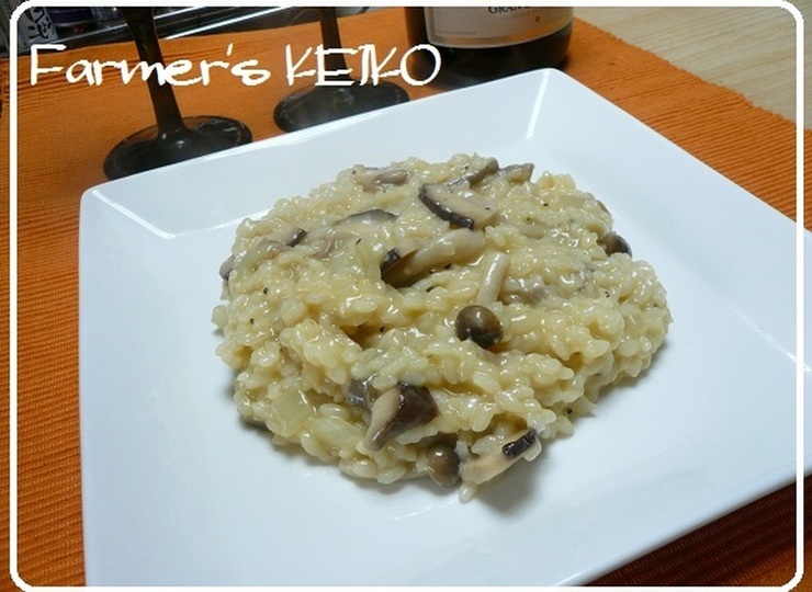 農家のレシピ　きのこのチーズリゾット