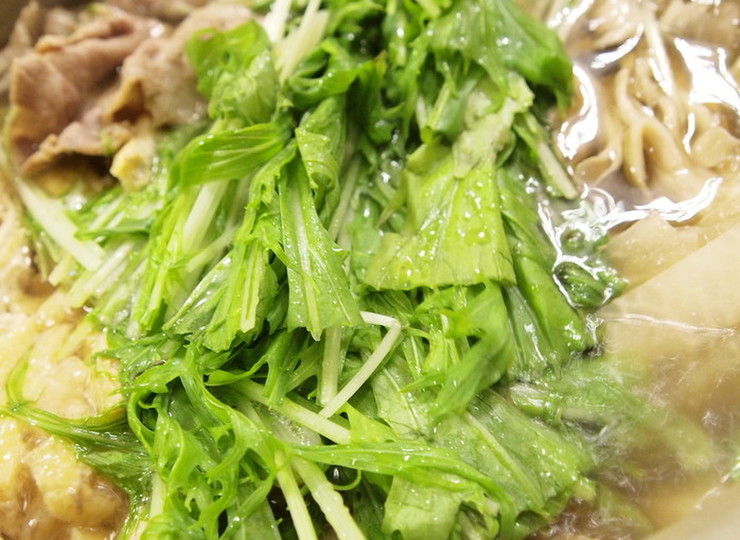 水菜使い切り 豚肉と大根のはりはり鍋