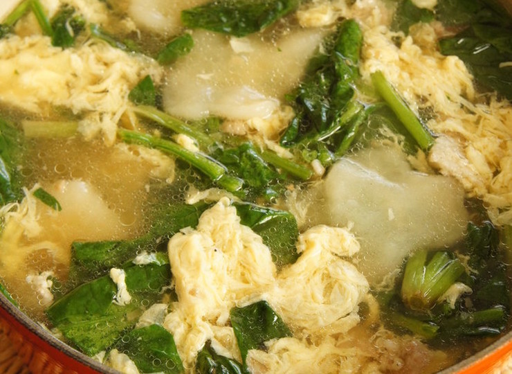 すいとんの中華スープ