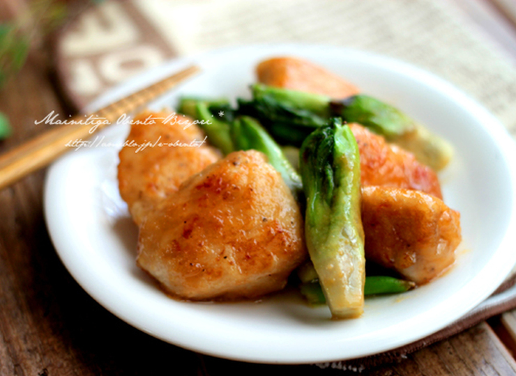たらの芽とチキンの味噌炒め お弁当にも
